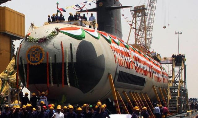 Indian Navy’s First Scorpene Attack Submarine Starts Sea Trials