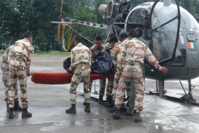 Pilot Killed Indian Army Chopper Crash in Kashmir