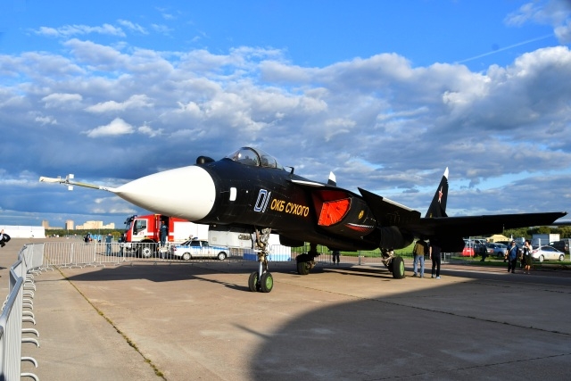 Su-57’s Technology predecessor, the Su-47 ‘Berkut’ Displayed at MAKS 2019