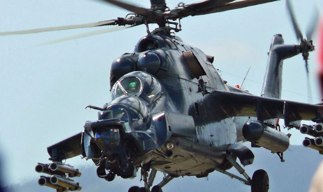 360 Degree Targeting System For Russian Mi-35 Crocodile Helicopter Gunships 