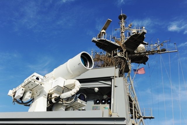 Laser Weapon Fired from US Warship Destroys Target Drone