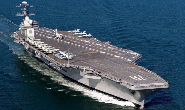Ford-class US Navy Aircraft Carrier Self Defense System undergoes first live test