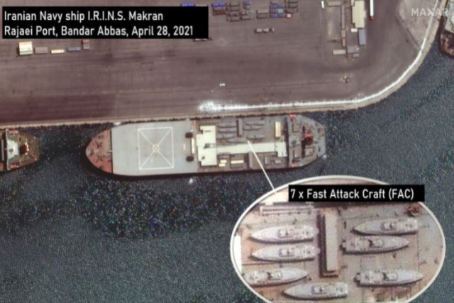Iranian Navy Ship Carrying 7 Fast Attack Boats Heading to Venezuela