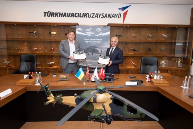 TUSAS Agreement with Motor Sich to Supply 14 Engines for Turkish Heavy Attack Helicopter