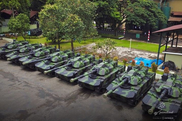 Indonesian Army Receives Turkish-Made Harimau Medium Tanks