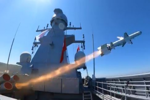 Turkey Tests Anti-Ship Missile ‘Atmaca’ from Mobile Launcher