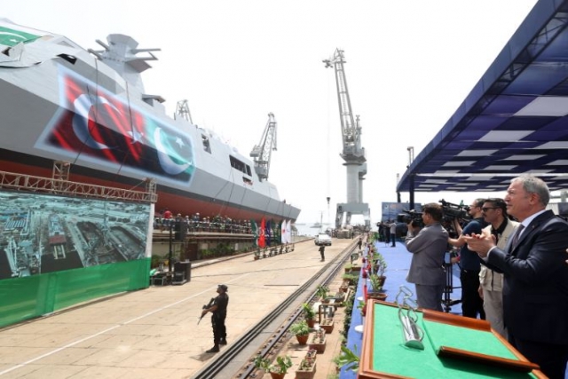 Turkey Launches Third Milgem Class Corvette For Pakistan Navy