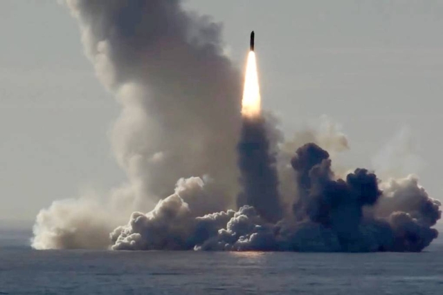 Russia Test Fires Nuclear-Capable Ballistic Missile From Submarine