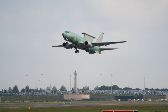 First British E-7 Wedgetail AWACS Aircraft Completes Maiden Flight