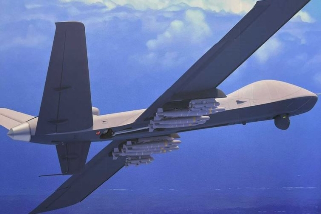 General Atomics Shows MQ-9B Sky Guardian With Emirates-made Weapons At ...