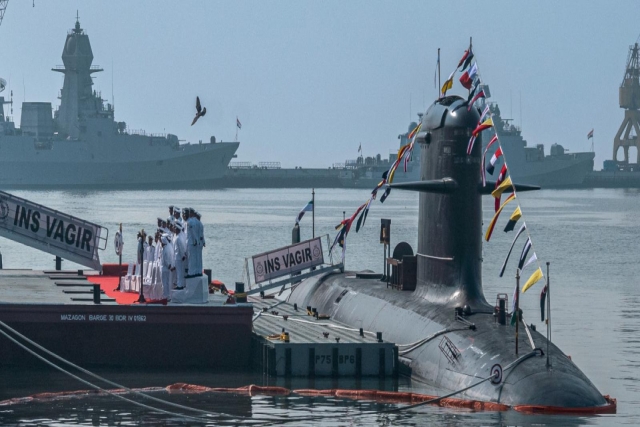 Indian Navy Inducts Fifth Kalvari-class Scorpene Submarine