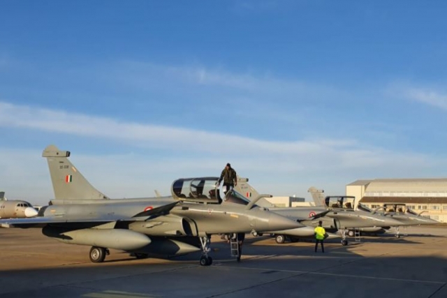 Three More French Rafale Jets Land In India